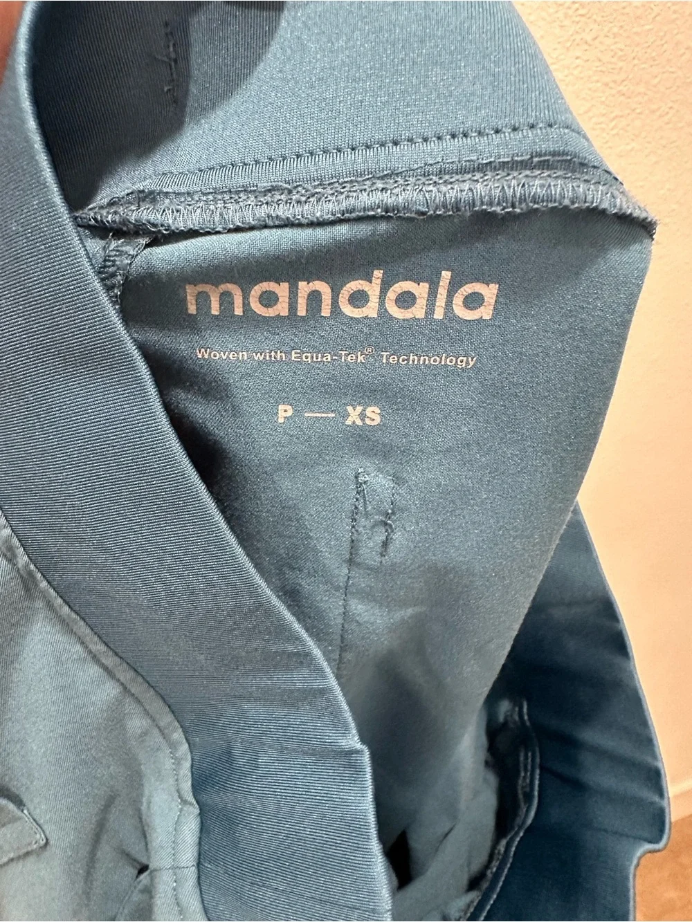 Mandala petite xs Teal blue Drawstring Jogger scrub Pants - Picture 3 of 3